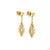 Metal 2.87 Carat Cushion Cut Diamond Ruby Gold Earrings, Pair For Sale - Image 7 of 9