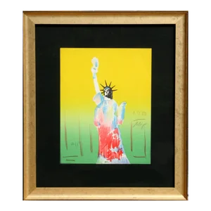 Statue of Liberty (Yellow/Green), Peter Max