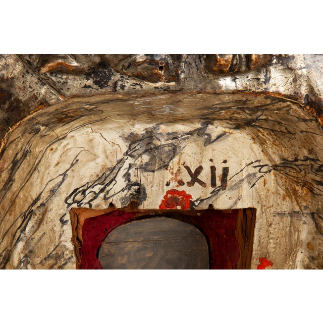 Pair of Carved Polychromed Wood Reliquary Busts of Saints, 17th/18th Century For Sale - Image 17 of 18