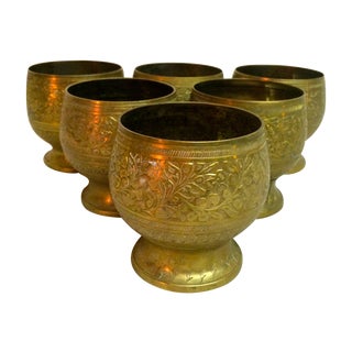 Footed Brass Cups For Sale