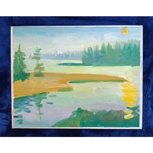 Chester, Nova Scotia Sunset Original Oil Painting For Sale - Image 4 of 6