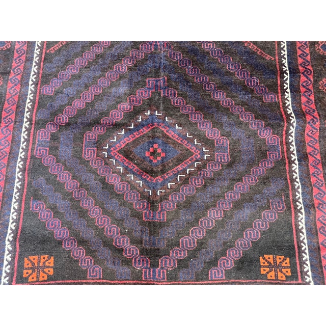 Good Quality Herati Baluch Tribal Gallery Runner Rug - 4'6" X 9'0" For Sale - Image 6 of 12