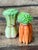 Vintage Glazed Ceramic Vegetables Salt and Pepper Shakers - Set of 2 For Sale - Image 11 of 12