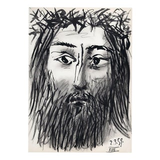 Pablo Picasso, Portrait of Jesus, 1st Edition from Toros Y Toreros, Original Photolithograph, 1961 For Sale