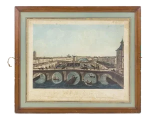 19th Century View of Paris Nr. 12 Color Print by Henri Courvoisier-Voisin & Pierre-Charles Coqueret