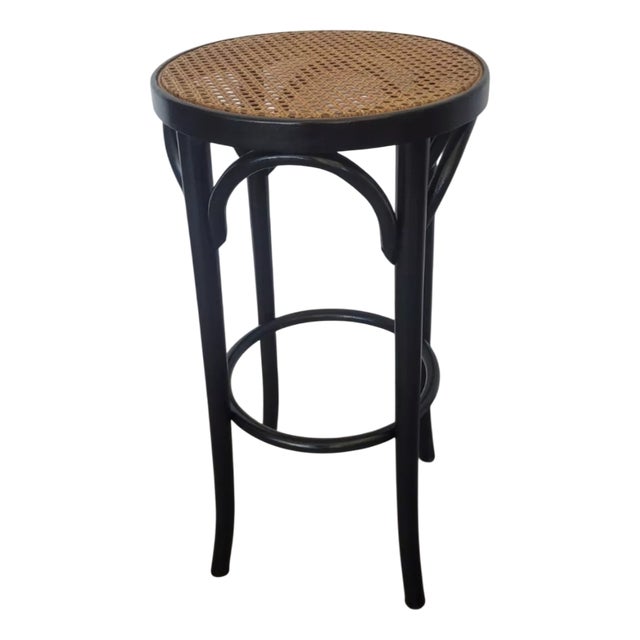 Thonet Style Lacquered Stool For Sale