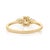 VRJewels Fancy Yellow Diamond Three-Stone Engagement Ring in 14k Gold Size 5 For Sale - Image 11 of 18