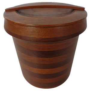 Danish Teak Ice Bucket from Wiggers, 1960s