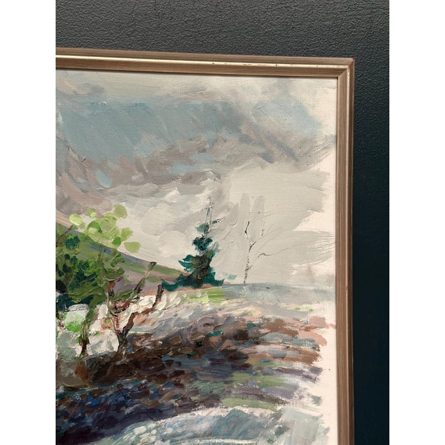 Bengt Andersson Råssbyn, Large Telemarken, Gausta, 1975, Oil on Canvas, Framed For Sale - Image 11 of 18