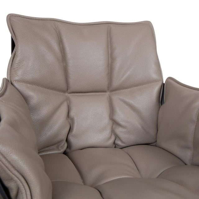 Brown Husk Leather Chairs from B&B Italia, Set of 4 For Sale - Image 8 of 17