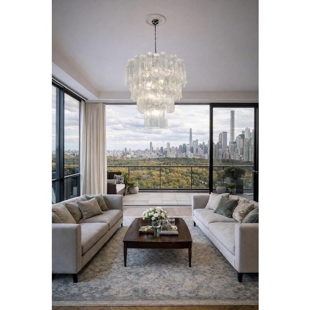 Italian Chandelier in Murano Glass, 1990 For Sale - Image 10 of 14