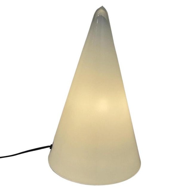 Glass Large Teepee Lamp with Frosted White Glass Cone from SCE For Sale - Image 7 of 8