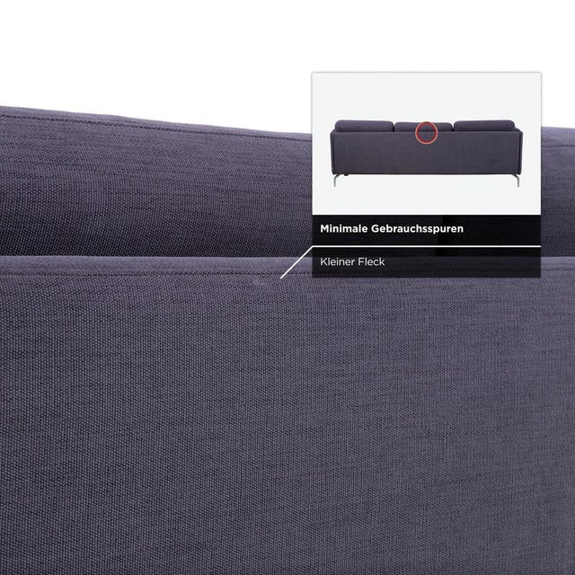 Purple Fabric Osaka Corner Sofa in Blue Purple Aubergine from BoConcept For Sale - Image 8 of 15
