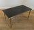 Neoclassical 1940s Brass coffee table with black lacquered glass top Attributed to Maison Jansen For Sale - Image 3 of 12