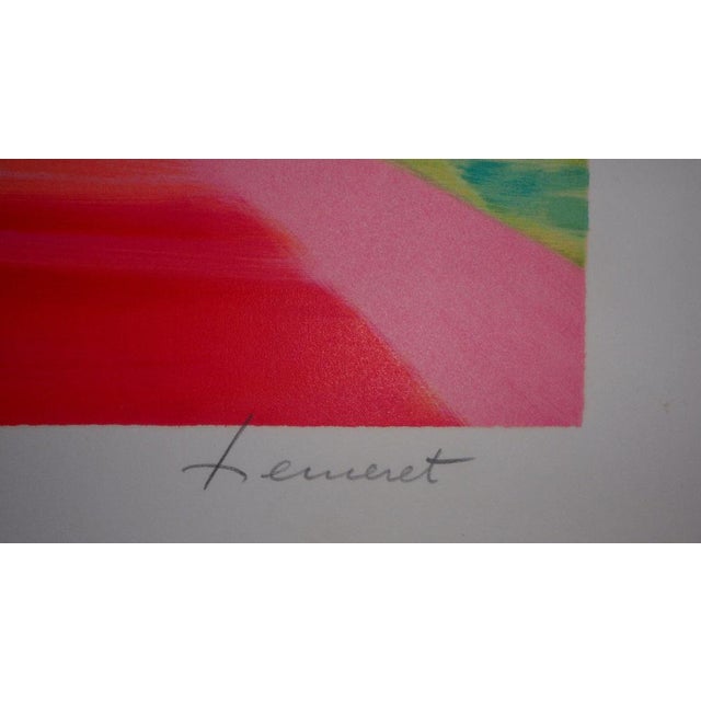 Modern Claude Hemeret, Bouquet et fenêtre sur la mer, Lithograph For Sale - Image 3 of 8