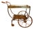 Swedish Art Deco Style Brass Bar Cart attributed to Josef Frank for Svenskt Tenn, 1950s For Sale