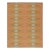 Rug & Kilim’s Scandinavian Style kilim in Orange, Gold & Blue Geometric Pattern - 3x10 For Sale