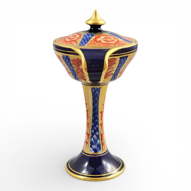 Antique Pedestal Vase by William Moorcroft, 1898 For Sale - Image 3 of 14