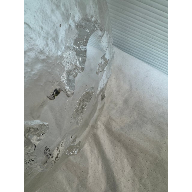 Transparent Hoya Snow Lake Iceberg Crystal Plate For Sale - Image 8 of 12