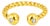 Late 20th Century 14K Yellow Gold Estate Twisted Diamond Pinky Band Ring, Size 6.5 For Sale