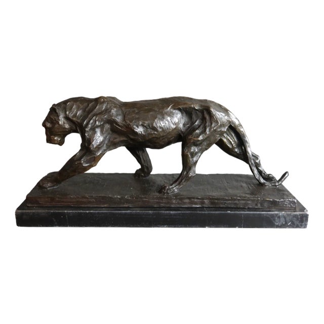 Panther after Bugatti Model, 1980s, Bronze For Sale
