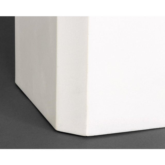 Modern White Quartzite Side Tables, Pair For Sale - Image 4 of 6