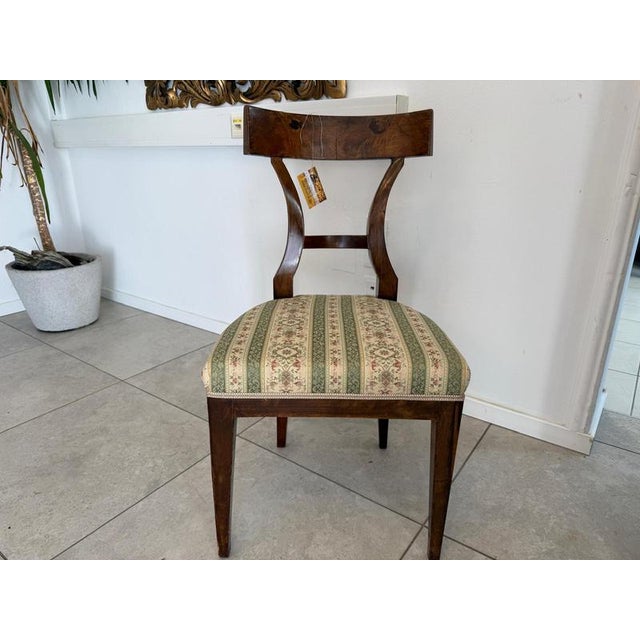 Brown Biedermeier Shovel-Style Armchair in Walnut by Ifantik For Sale - Image 8 of 12