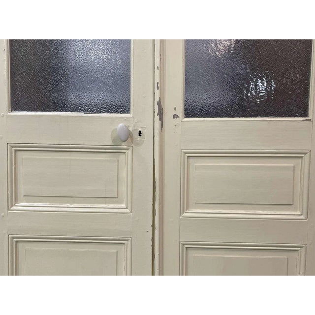 Double Glazed Interior Door in Fir For Sale - Image 6 of 8