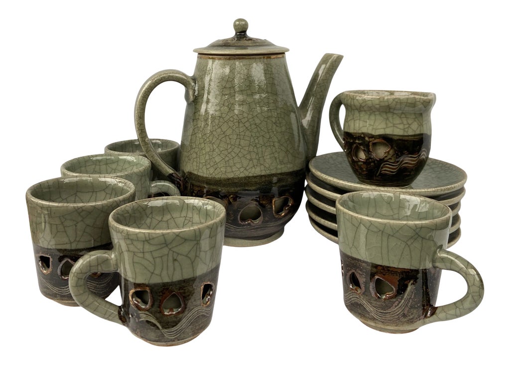 Vintage Japanese Coffee and Tea Service | Chairish