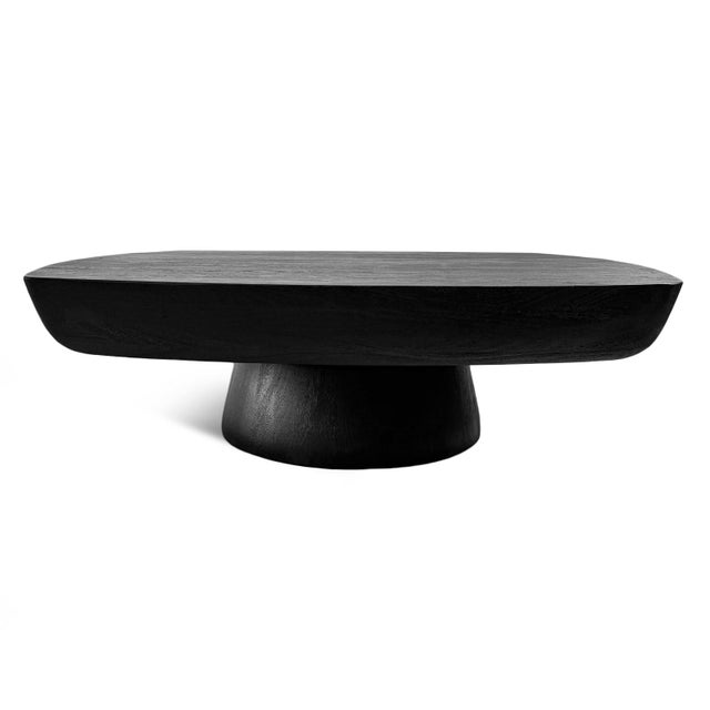 2020s Modern Minimalist Black Butter Coffee Table For Sale - Image 5 of 10