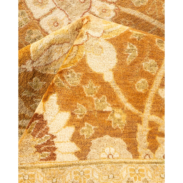Textile Mogul, One-of-a-Kind Hand-Knotted Area Rug - Yellow, 8' 3" x 10' 7" For Sale - Image 7 of 8