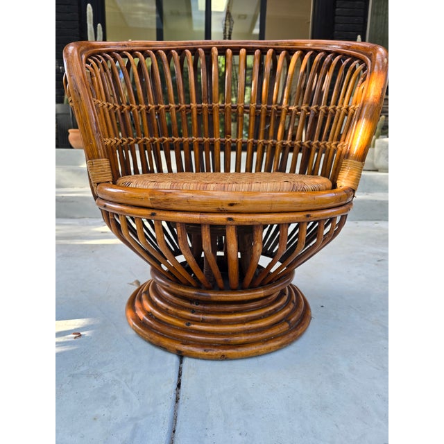 Late 20th Century Swivel Chair Attributed to Franco Albini For Sale - Image 11 of 11