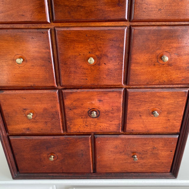 Traditional 19th Century Large Spice Cabinet or Apothecary With 14 Drawers For Sale - Image 3 of 12