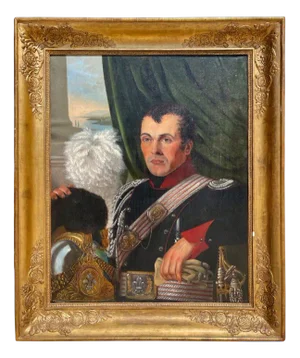 Portrait of an Officer of the National Guard, Oil on Canvas, 1800s