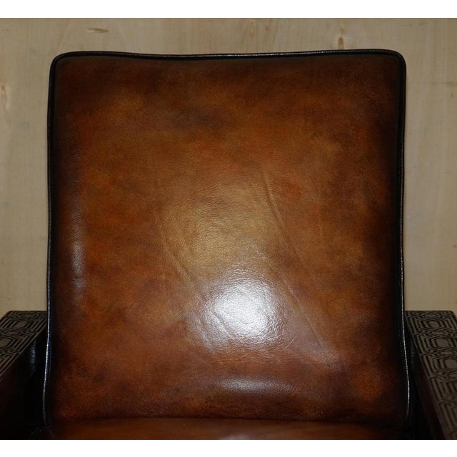 Set of Art Deco Hand Carved Armchairs, 1900s For Sale - Image 4 of 18