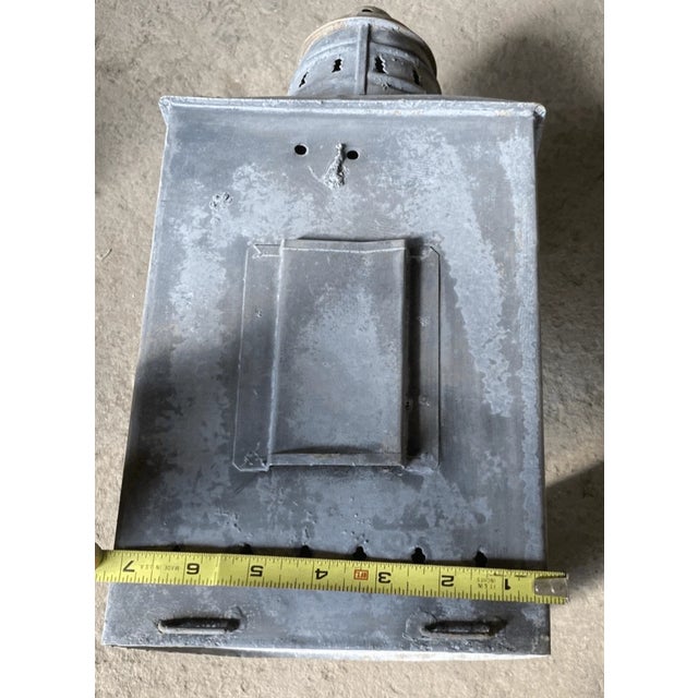 Antique Industrial Style Wall Lantern Frame - a Pair For Sale In Pittsburgh - Image 6 of 8
