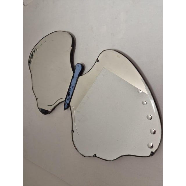 Mid-Century Modern Cristal Art Butterfly-Shaped Mirror, 1950s For Sale - Image 3 of 18