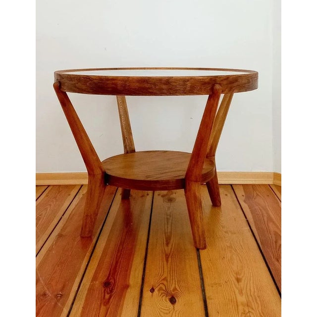 1940s Coffee Table attributed to K. Kozelka for Interier Praha, Czechoslovakia, 1930s For Sale - Image 5 of 13