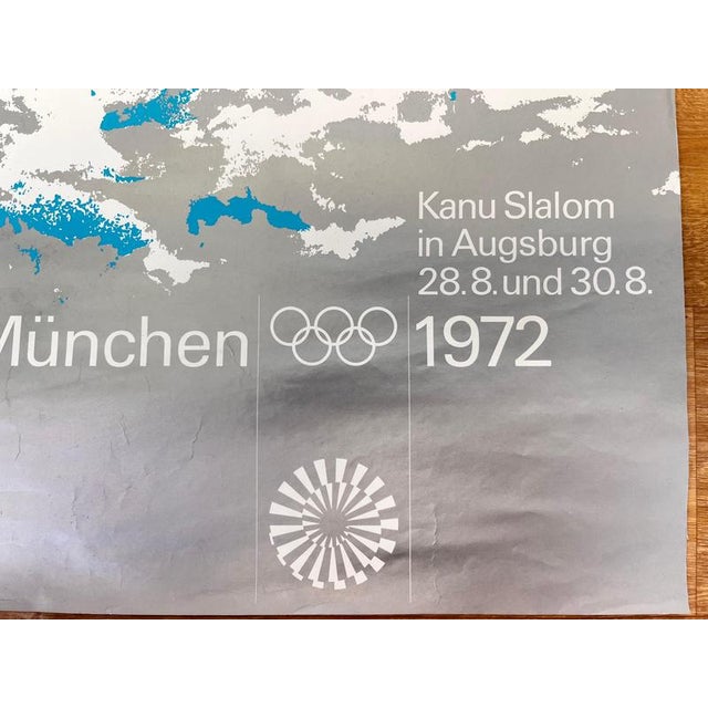 Mid-Century Olympic Games Munich Poster, 1972 For Sale - Image 4 of 6