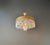 Brass Antique Oval Flush Mount Chandelier Brass Crystal Ceiling Light Restored Gold For Sale - Image 8 of 10