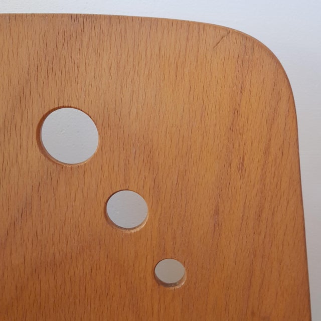 Set of Stacking Chairs in Beech, 1960s For Sale - Image 14 of 17