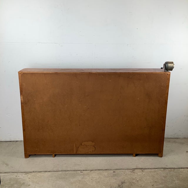 1950s Vintage Low Open Bookcase in Pine For Sale - Image 5 of 12