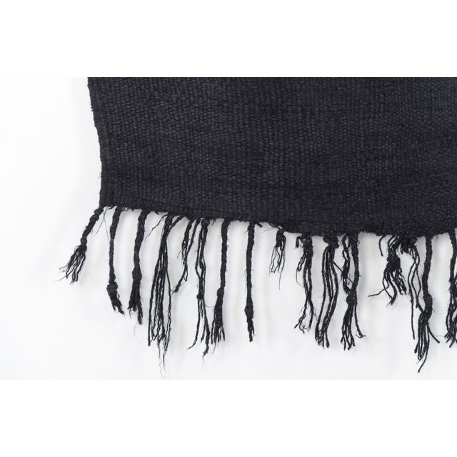 Textile Anatolian Black Hemp Rug, 1960 For Sale - Image 7 of 18