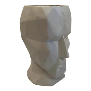 Vintage Piero Fornasetti-Style Man Face Ceramic Vase