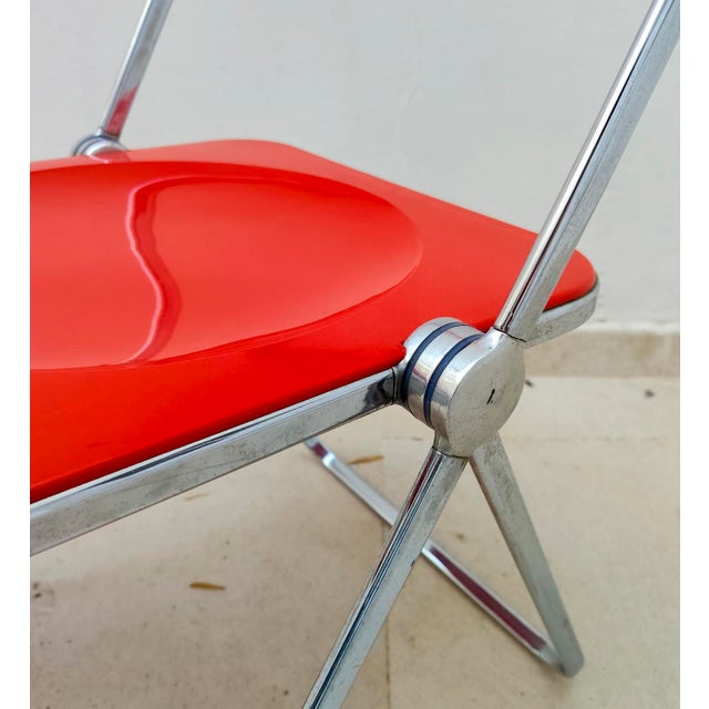 Vintage Space-Age Plia Chairs by Giancarlo Piretti for Anonima Castelli, 1970s, Set of 2 For Sale - Image 9 of 11