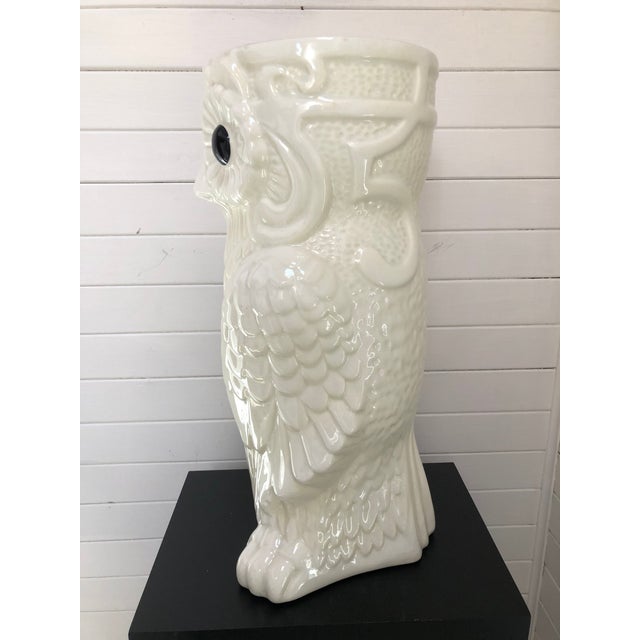 Vintage Ceramic Owl Umbrella Stand made in Spain Chairish