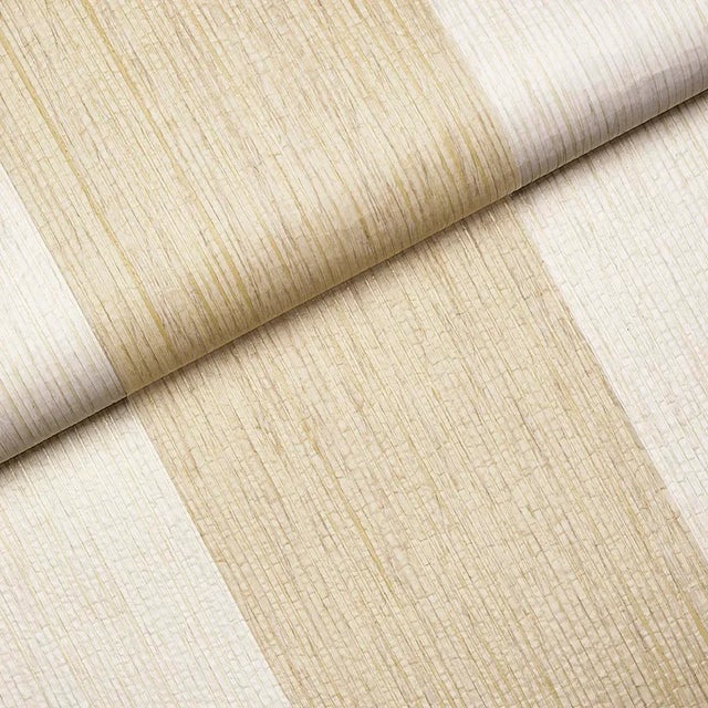 Schumacher SAMPLE - Schumacher X Backdrop Painter's Stripe Wallpaper In Moonlight For Sale - Image 4 of 4