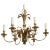 Brass Plume Chandelier For Sale