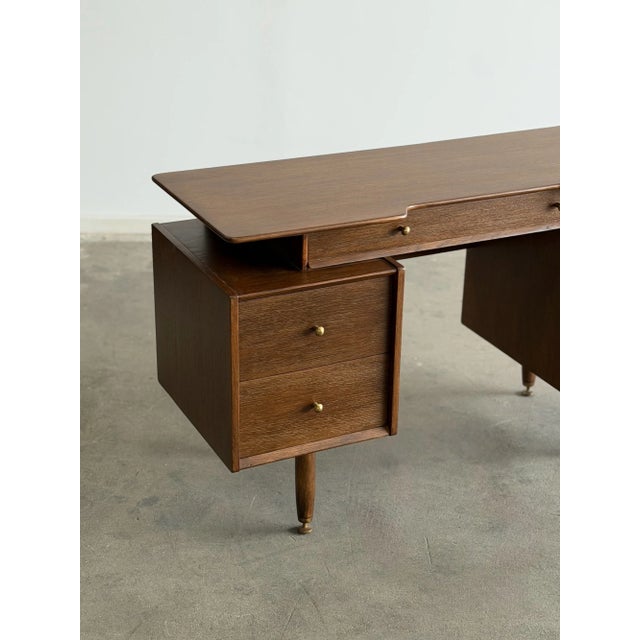 1960s Vintage 1960s G-Plan Floating Top Teak Desk For Sale - Image 5 of 15