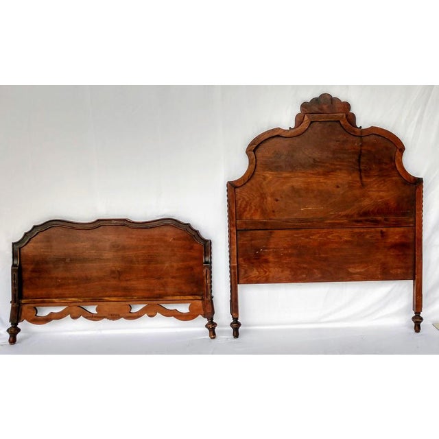 Sligh Furniture Co Hand Painted & Carved Twin Headboard and Footboard Set 2 Pieces Chairish